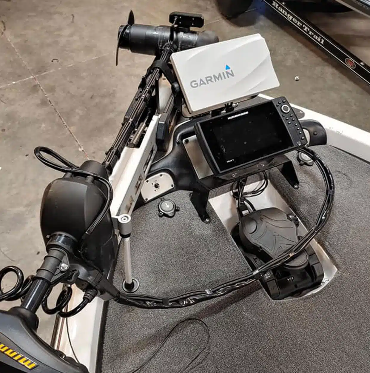 a motorcycle parked on the side of the road